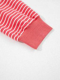 Striped Puff Sleeve Hoodie with Drawstring 100100531994903 47 Affordable Fashion Under $100 Jerry's Apparel 