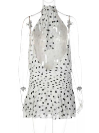 Polka Dot Halter Neck Ruffle Dress 100100761627730 51 Affordable Fashion Under $100 Jerry's Apparel 