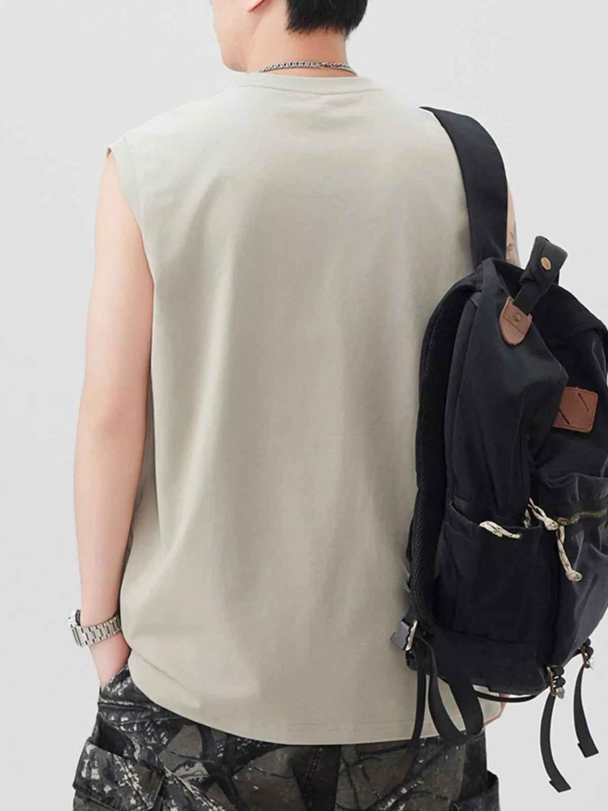 Men's Plus Size Letter Round Neck Tank 100400255866205 78 Affordable Fashion Under $100 Jerry's Apparel 