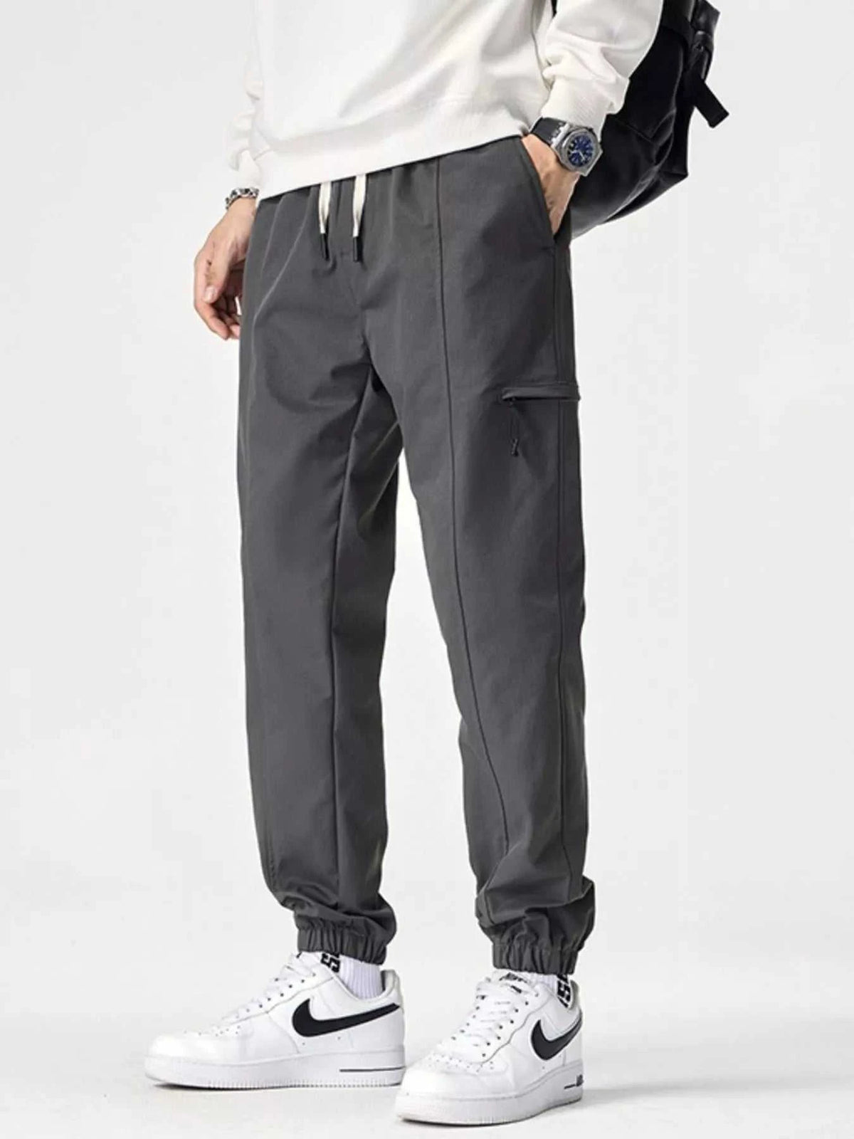 Men's Plus Size Drawstring Wide Leg Joggers 100400584285309 73 Affordable Fashion Under $100 Jerry's Apparel 