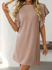 Mandy Ruffled Round Neck Short Sleeve Dress 100100862091074 26 Affordable Fashion Under $100 Jerry's Apparel 