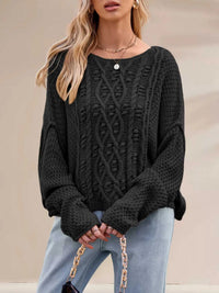 Textured Knit Round Neck Sweater 100100794321457 47 Affordable Fashion Under $100 Jerry's Apparel 