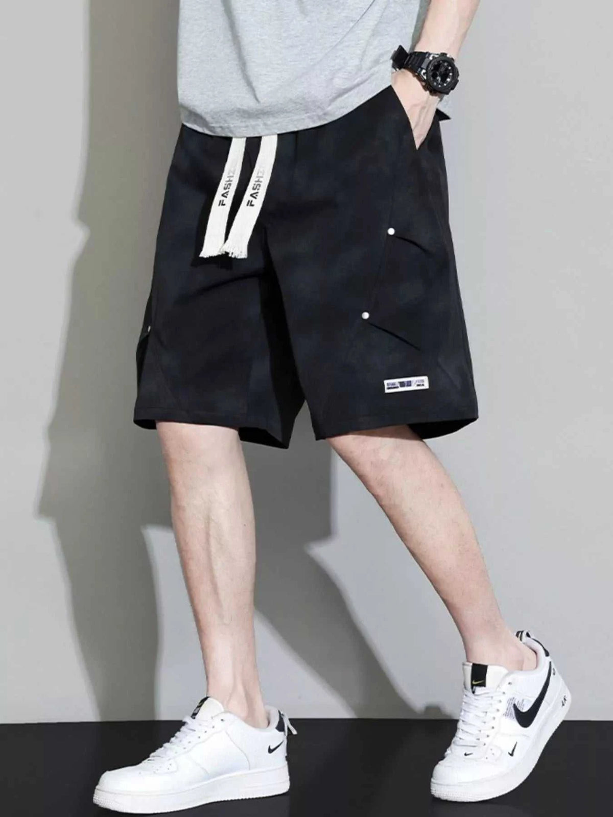 Men's Plus Size Casual Drawstring Cargo Shorts 100400568303185 73 Gifts for Him Jerry's Apparel 