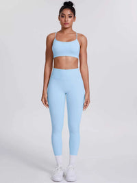 Criss-Cross Back Cami and Leggings Active Set 101006319091881 80 Affordable Fashion Under $100 Jerry's Apparel 