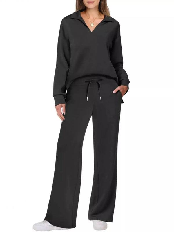 Dropped Shoulder Top and Pants Set 101001926020102 36 Gifts for Her Jerry's Apparel 