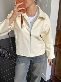 Zip Up Leather Jacket 100100499442558 99 Affordable Fashion Under $100 Jerry's Apparel 