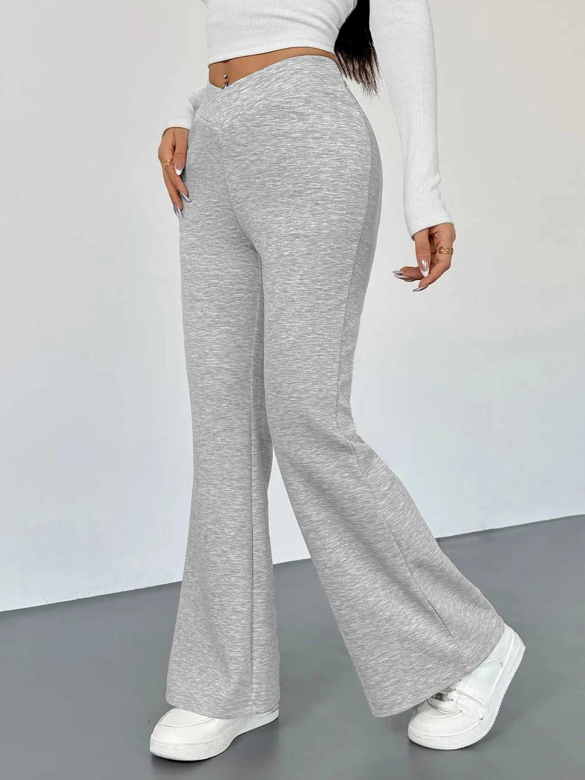 High Waisted Flare Leg Pants 100100881117158 33 Affordable Fashion Under $100 Jerry's Apparel 