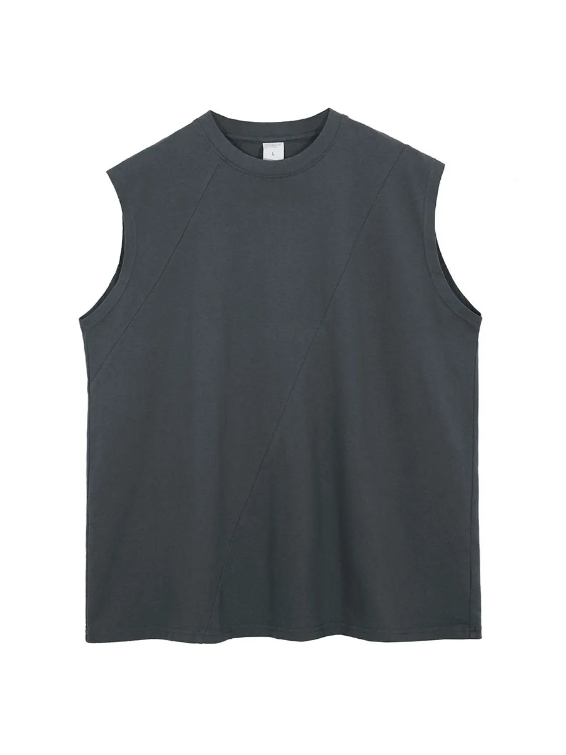 Men's Solid Color Round Neck Tank