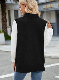 Cable Knit V-Neck Sweater Vest