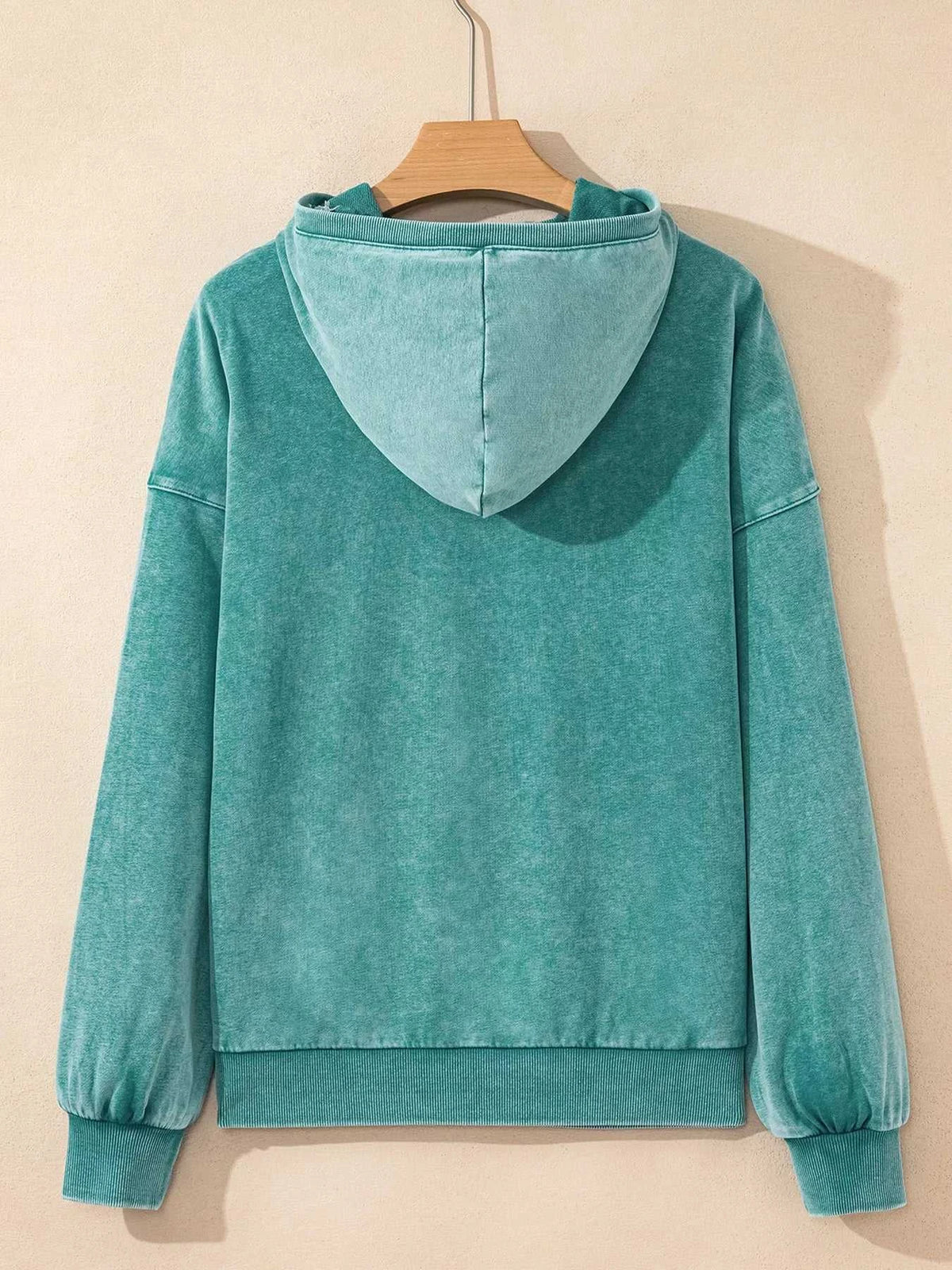Half Zip Kangaroo Pocket Mineral Wash Baggy Hoodie 100100749285222 73 Affordable Fashion Under $100 Jerry's Apparel 