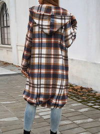 Devine Plaid Zip Up Hooded Coat 100100313261902 47 Affordable Fashion Under $100 Jerry's Apparel 