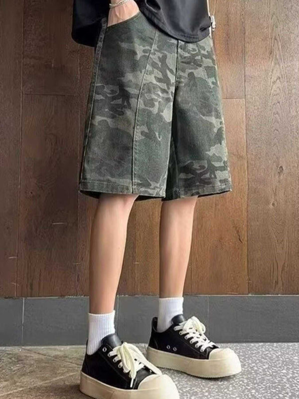 Men's Full Size Camouflage Print Loose Fit Shorts Plus Size 100400050463034 33 Affordable Fashion Under $100 Jerry's Apparel 