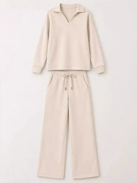 Dropped Shoulder Top and Pants Set 101001926020102 36 Gifts for Her Jerry's Apparel 
