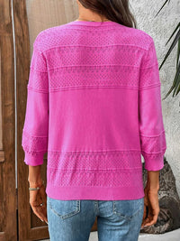 Textured Button-Front Cardigan with 3/4 Sleeves 100100719661755 37 Affordable Fashion Under $100 Jerry's Apparel 