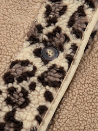 Casual Leopard Print Accent Plush Jacket with Pockets 100100351543106 61 Affordable Fashion Under $100 Jerry's Apparel 