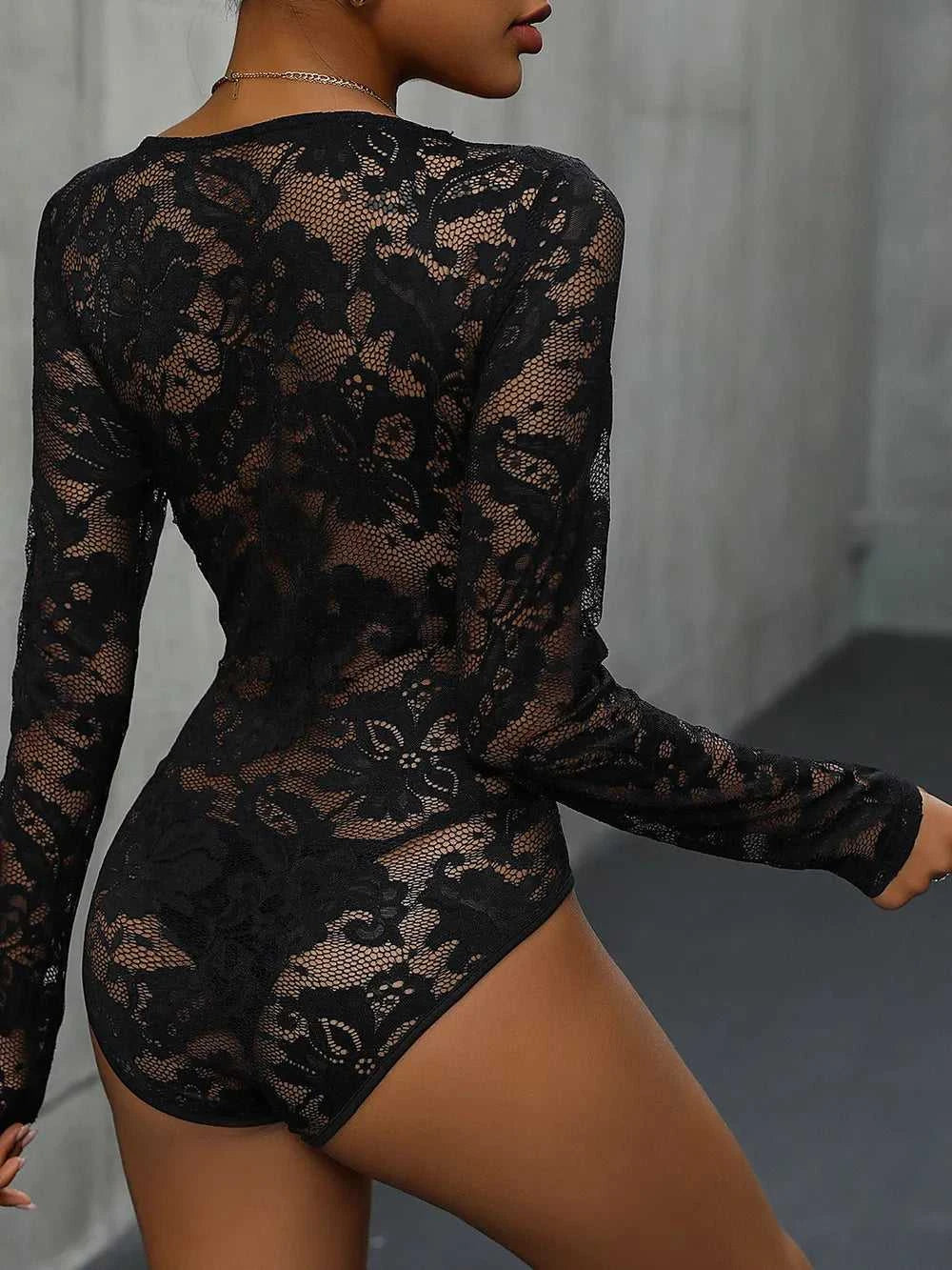 Perfee Lace Long Sleeve Bodysuit 100100765412996 27 Affordable Fashion Under $100 Jerry's Apparel 