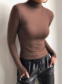 Mock Neck Long Sleeve Slim Fit T-Shirt 101001465798210 27 Affordable Fashion Under $100 Jerry's Apparel 