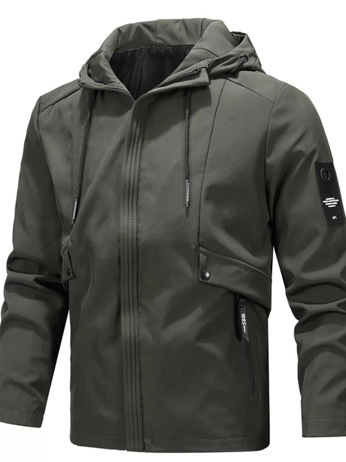 Men's Plus Size Hooded Windproof Casual Jacket 100400968163962 58 Affordable Fashion Under $100 Jerry's Apparel 