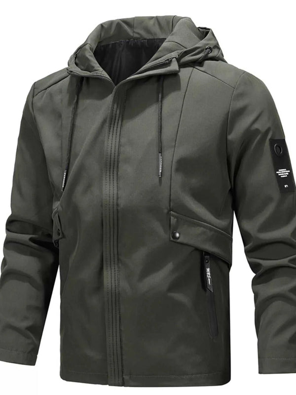 Men's Plus Size Hooded Windproof Casual Jacket 100400968163962 58 Affordable Fashion Under $100 Jerry's Apparel 