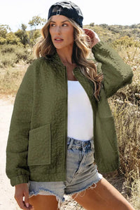 Baseball Collar Floral Quilted Jacket 100100621921818 62 Affordable Fashion Under $100 Jerry's Apparel 