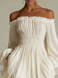 Off-Shoulder Pleated Mini Dress 101001846578745 57 Affordable Fashion Under $100 Jerry's Apparel 