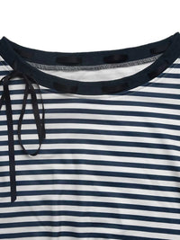Striped Off-Shoulder Ribbon Accent Sweatshirt 100100561585200 31 Affordable Fashion Under $100 Jerry's Apparel 