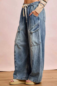 BiBi Baggy Barrel Jeans With Cargo Pockets 100100274921735 65 Affordable Fashion Under $100 Jerry's Apparel 