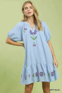 Umgee Embroidered Floral Babydoll Dress 100100489561395 62 Affordable Fashion Under $100 Jerry's Apparel 