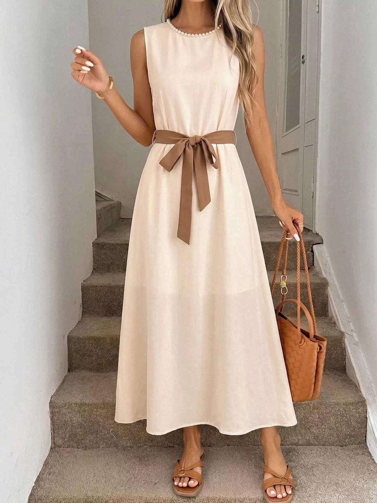 Sleeveless A-Line Midi Dre 100100785865897 39 Affordable Fashion Under $100 Jerry's Apparel 