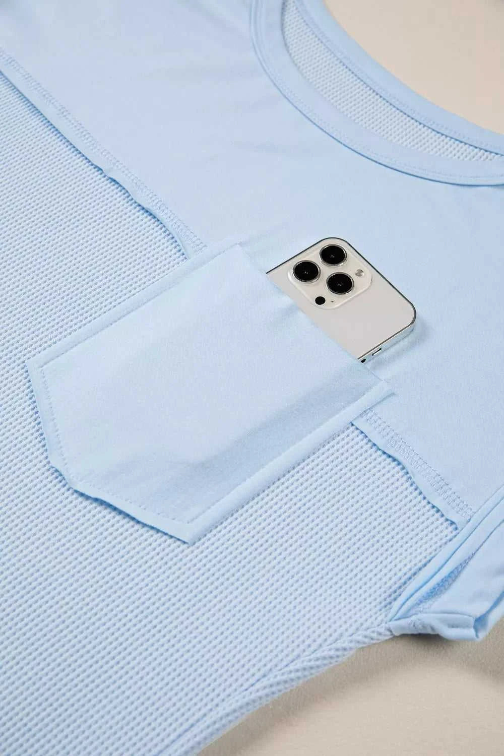 Waffle Knit Pocket T-Shirt 100100553561589 26 Affordable Fashion Under $100 Jerry's Apparel 