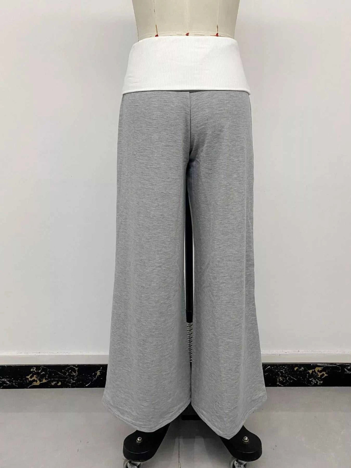 High-Waisted Wide-Leg Contrast Pants 100100682095947 36 Affordable Fashion Under $100 Jerry's Apparel 