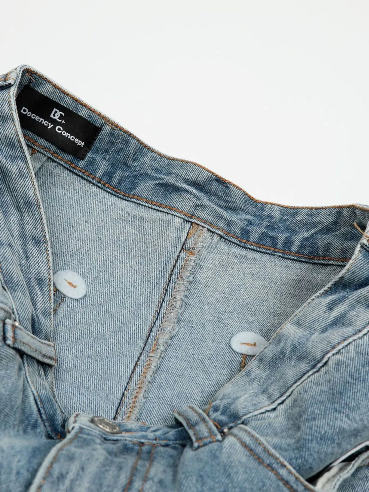 Men's Oversized Distressed Demin Shorts
