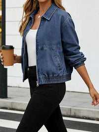 Classic Zip-Up Denim Jacket 101003368738223 64 Affordable Fashion Under $100 Jerry's Apparel 