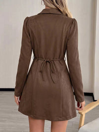 Button-Front Long Sleeve Blazer Dress 101001437295712 46 Affordable Fashion Under $100 Jerry's Apparel 