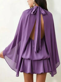 Tie Back Flare Sleeve Mini Dress 101001243212797 45 Affordable Fashion Under $100 Jerry's Apparel 