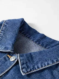 Raw Hem Two-Tone Denim Jacket 101003413721765 54 Affordable Fashion Under $100 Jerry's Apparel 