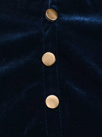 Velvet Button Front Long Sleeve Blouse 100100057554223 43 Affordable Fashion Under $100 Jerry's Apparel 