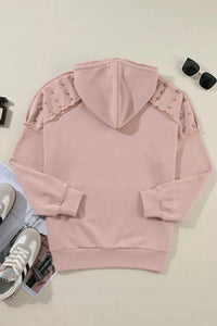Drawstring Studded Shoulder Hoodie 100100808351688 57 Affordable Fashion Under $100 Jerry's Apparel 