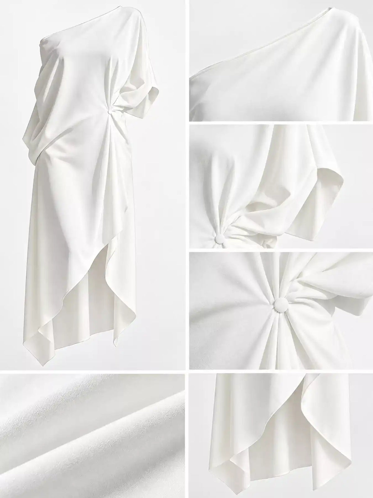 Full Size One-Shoulder Asymmetric Hem Midi Dress Plus Size 101001732260581 53 Gifts for Her Jerry's Apparel 