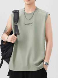 Men's Plus Size Letter Round Neck Tank 100400255866205 78 Affordable Fashion Under $100 Jerry's Apparel 