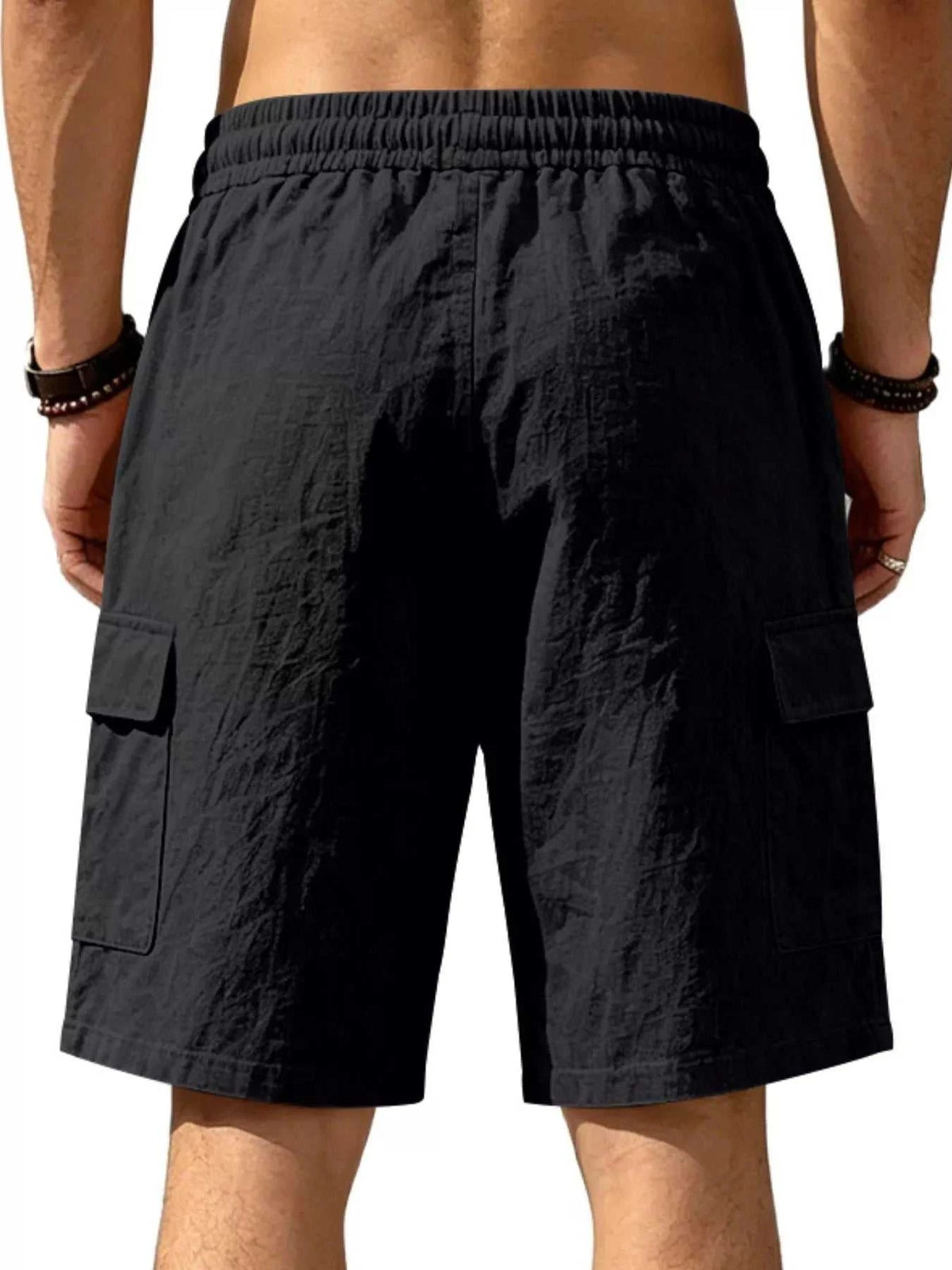 Men's Plus Size Casual Cargo Shorts with Drawstring Waist 100400477807470 36 Affordable Fashion Under $100 Jerry's Apparel 