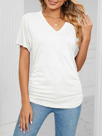 Casual V-Neck Short Sleeve T-Shirt 100100579648227 22 Affordable Fashion Under $100 Jerry's Apparel 