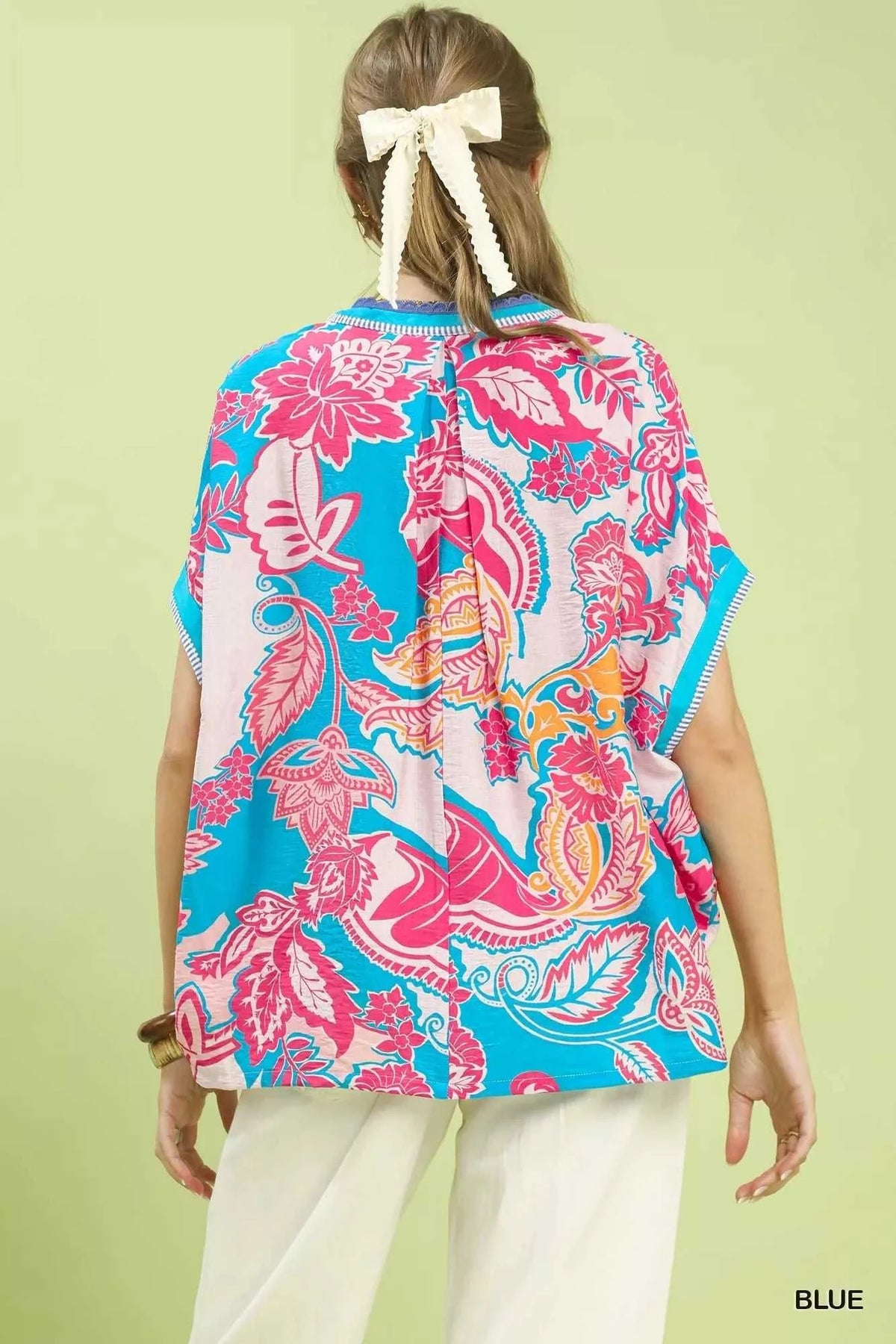 Umgee Abstract Print Oversized Top 100100141541589 47 Affordable Fashion Under $100 Jerry's Apparel 