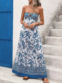 Floral Print Strapless Maxi Dress 100100867114481 42 Affordable Fashion Under $100 Jerry's Apparel 