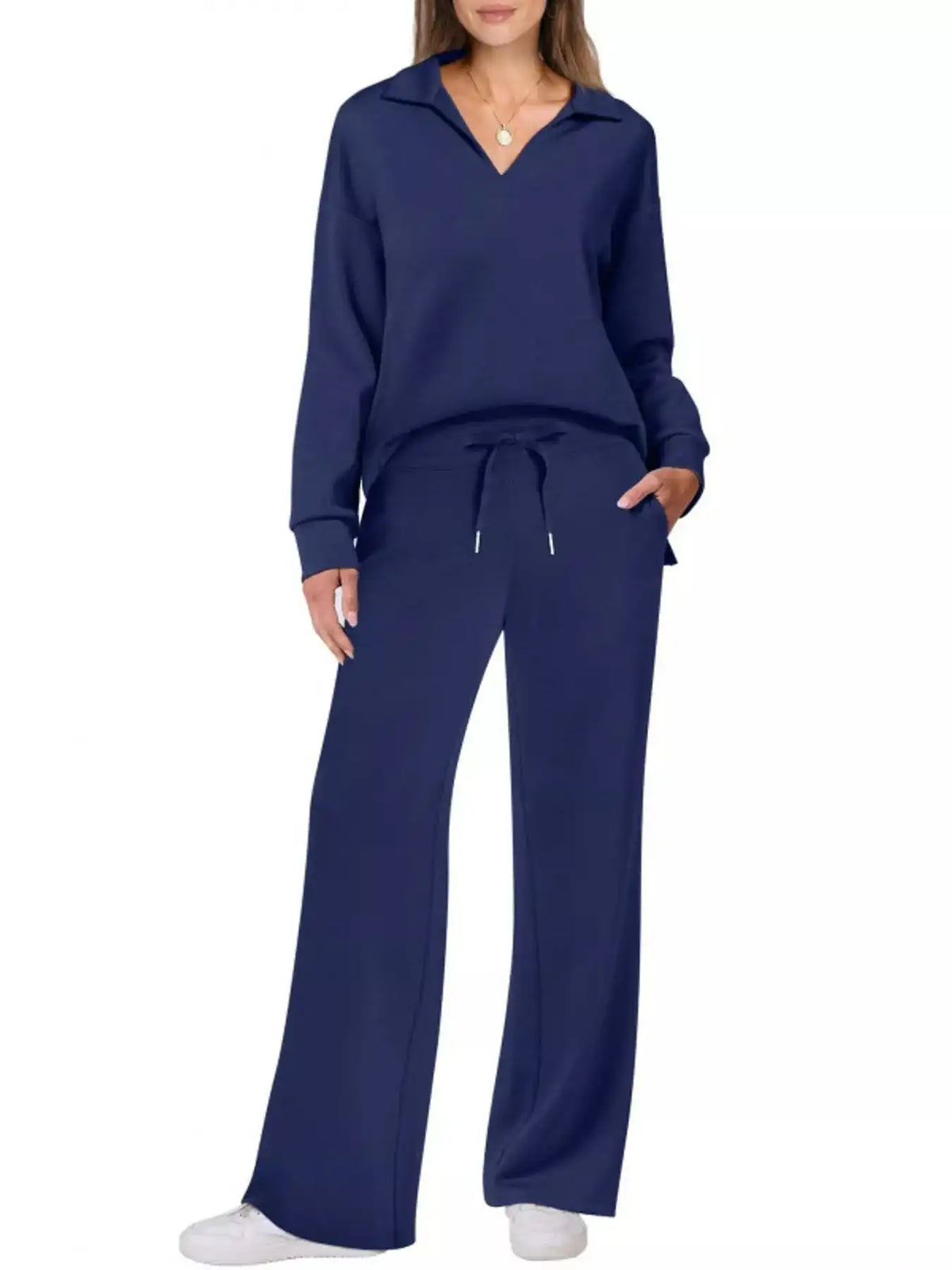 Dropped Shoulder Top and Pants Set 101001926020102 36 Gifts for Her Jerry's Apparel 