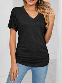 Casual V-Neck Short Sleeve T-Shirt 100100579648227 22 Affordable Fashion Under $100 Jerry's Apparel 
