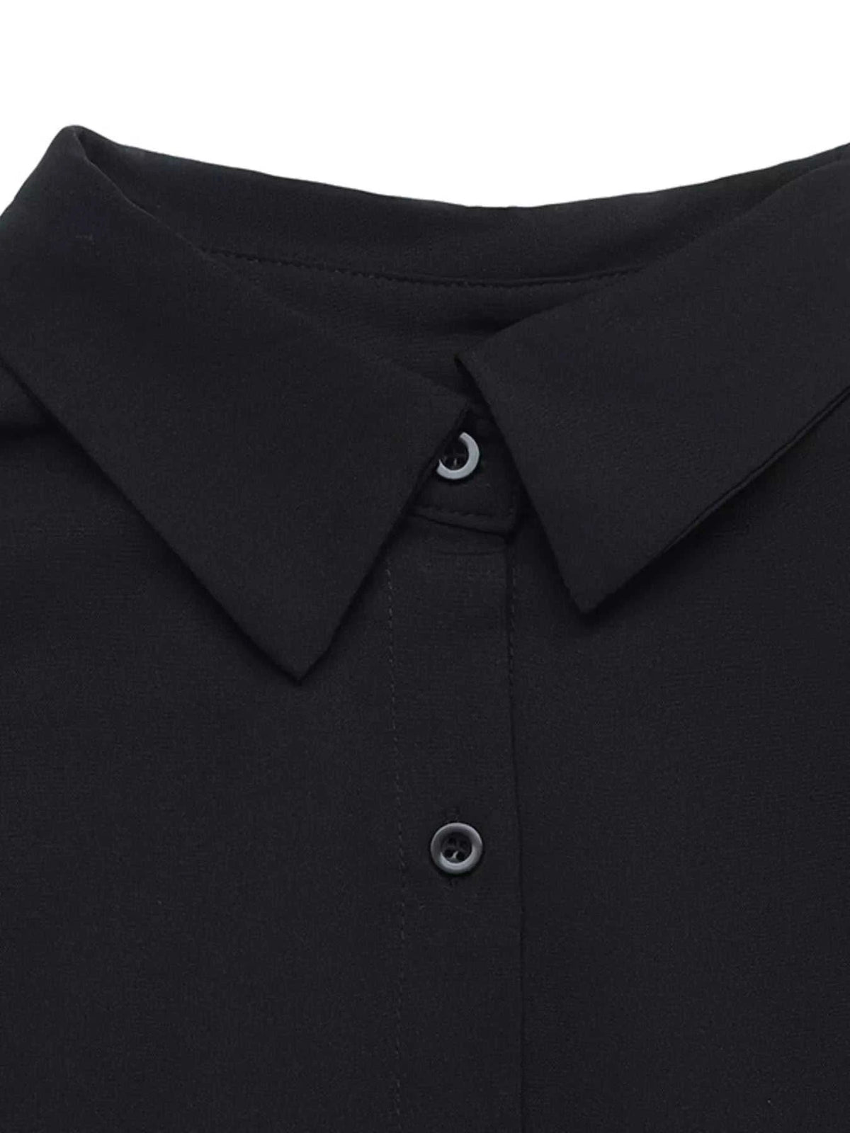 Button Front Flounce Sleeve Bodycon Shirt Dress 101001664786190 49 Affordable Fashion Under $100 Jerry's Apparel 