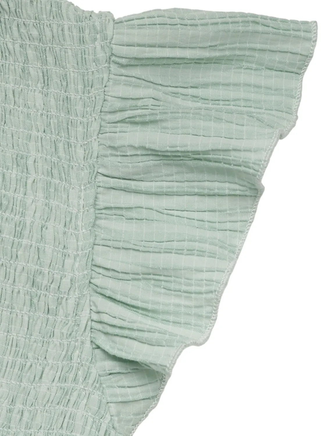 V-Neck Ruffled Cap Sleeve Dress