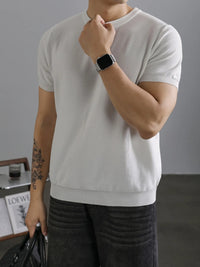 Men's Full Size Classic Crew Neck Basic T-Shirt Plus Size