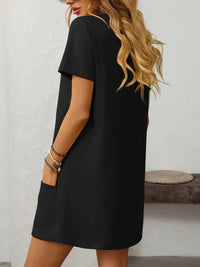 Mandy Square Neck Short Sleeve Mini Dress 100100588511470 24 Affordable Fashion Under $100 Jerry's Apparel 